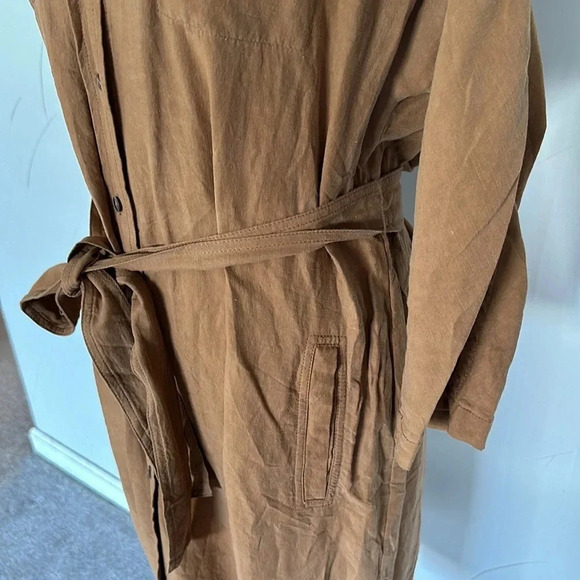 PURE Collection Linen Silk Dress Button Design EUC - Picture 5 of 7